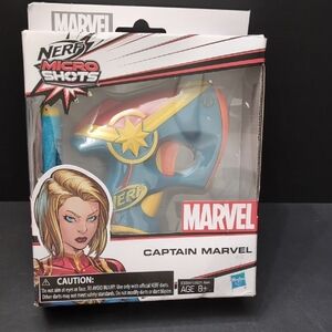 Caption Marvel,New In Box,Nerf Micro Shots Toy Blaster.